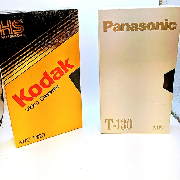 New VHS Video Cassettes 2 Kodak, Panasonic - Picture 1 of 3